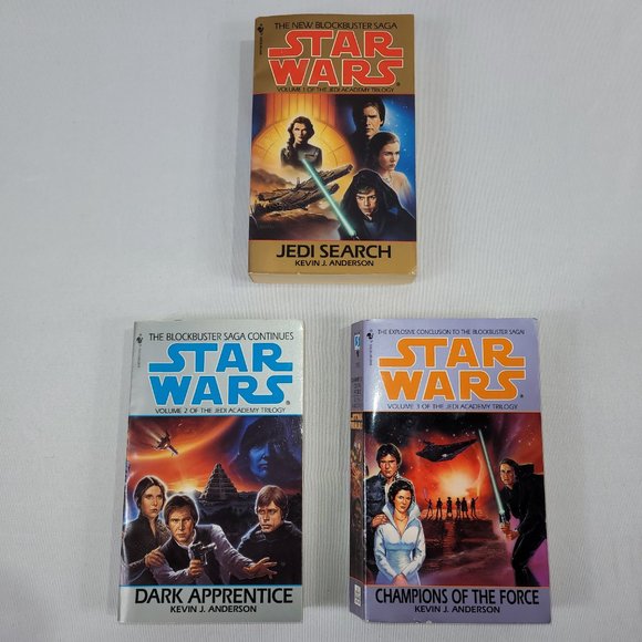 Star Wars Jedi Academy Trilogy Books 1-3 Paperback Softcover Set Kevin Anderson - Picture 2 of 2